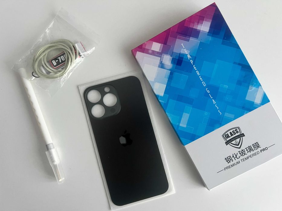 Geam Sticla Capac Spate Apple Iphone 13 Pro NOU + Kit montaj