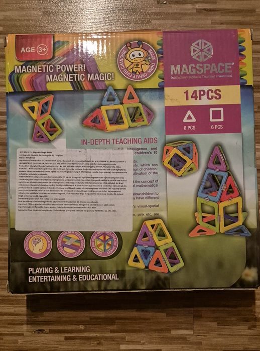 Magspace 14 Piese Joc Magnetic Educativ