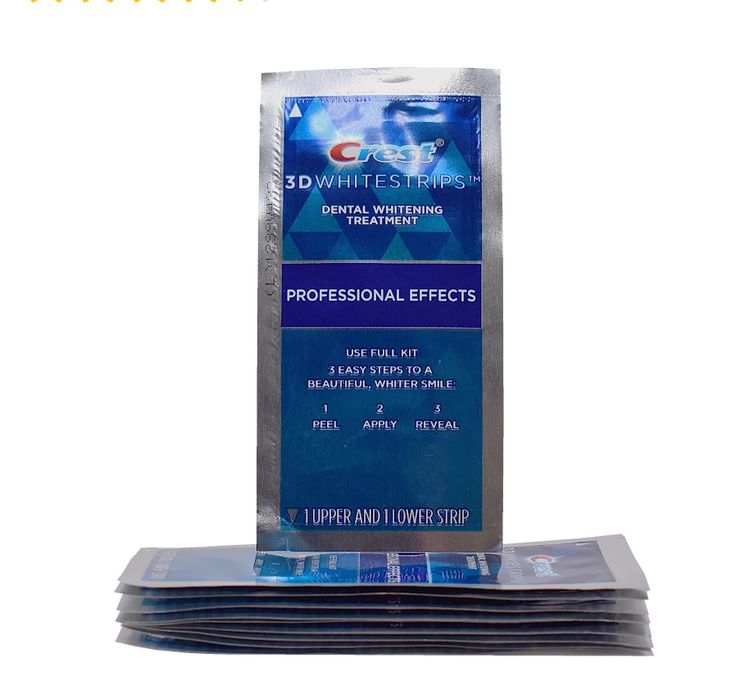Set 7 plicuri (14 benzi) pentru albirea dintilor crest