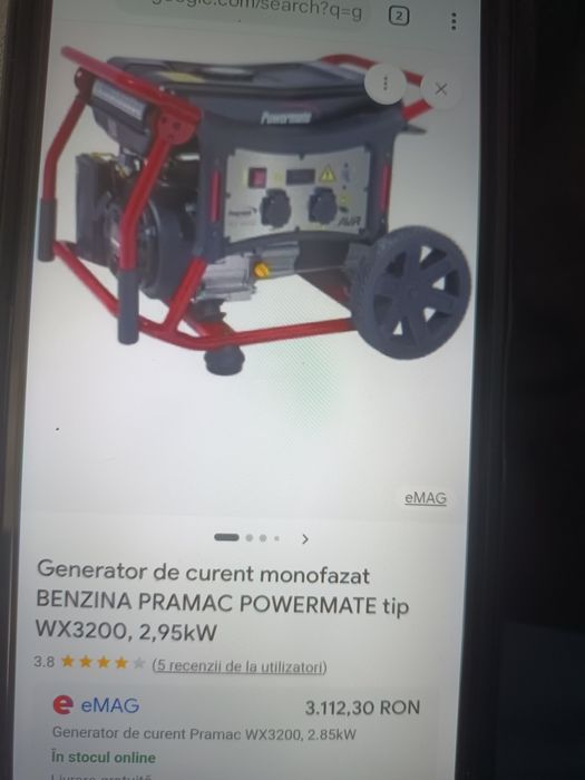 Generator monofazat Pramac Powermate