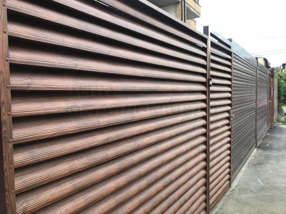 Заборы - жалюзи еврожалюзи