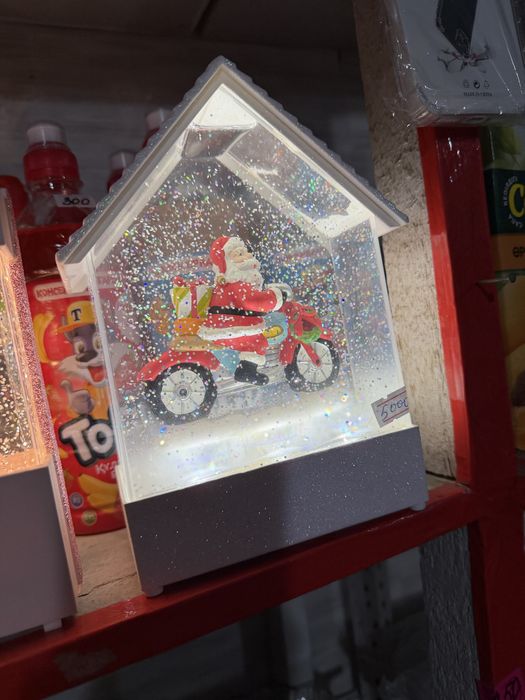 Светильник новогодний подарка дед мороз новый год