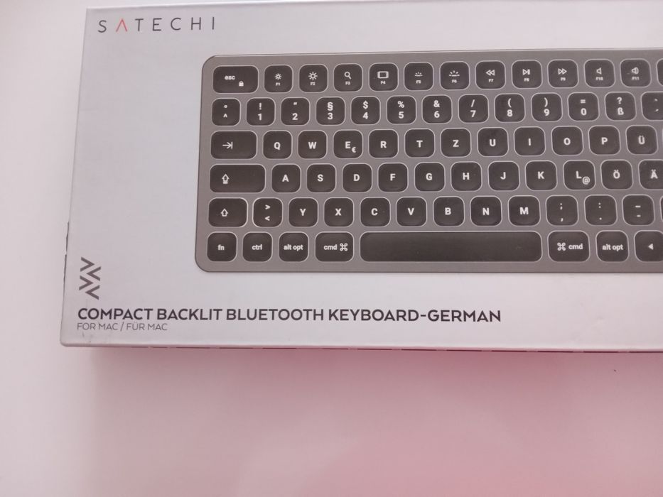 Satechi Compact Backlit Bluetooth Keyboard for Mac - DE - Space Grey