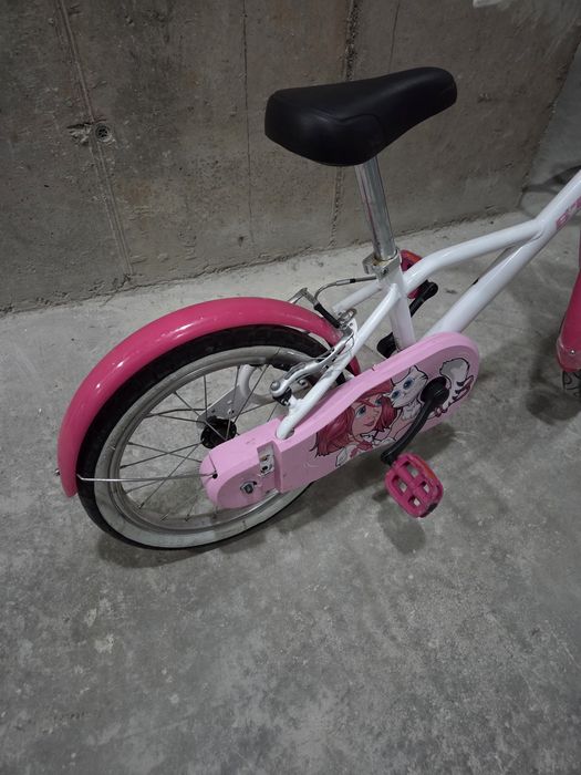 Bicicletă copii B'TWIN Docto Girl 500 - Roți 16 inch (Decathlon)