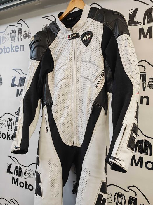 Costum moto piele cu cocoasa FLM marime 50