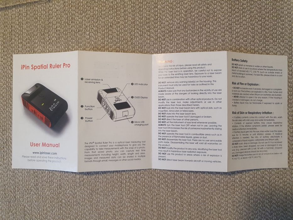 Ruleta electronica laser Ipin Ruler Pro