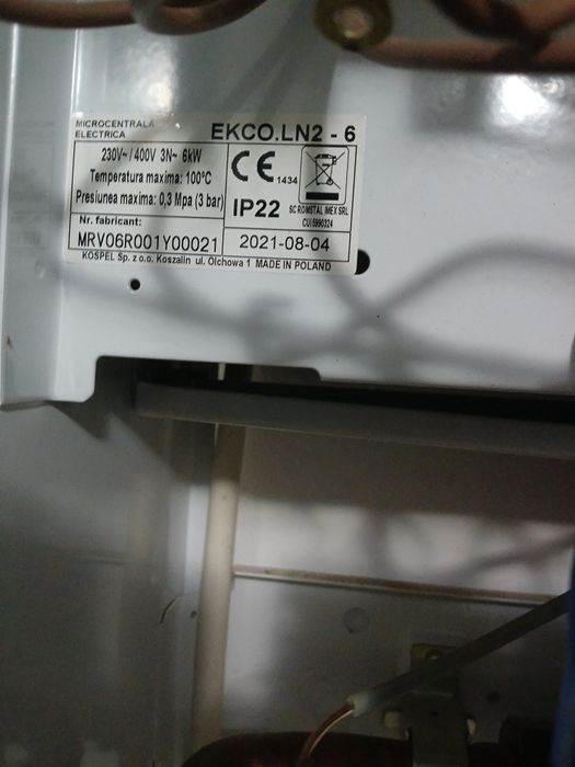 Centrala pe curent electric  6kw6kww perfectă stare