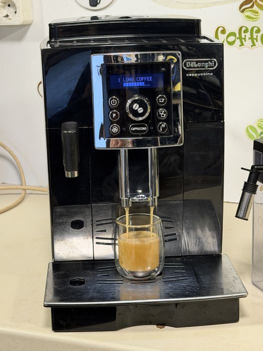 Кафемашина кафе автомат delonghi cappuccino с гаранция