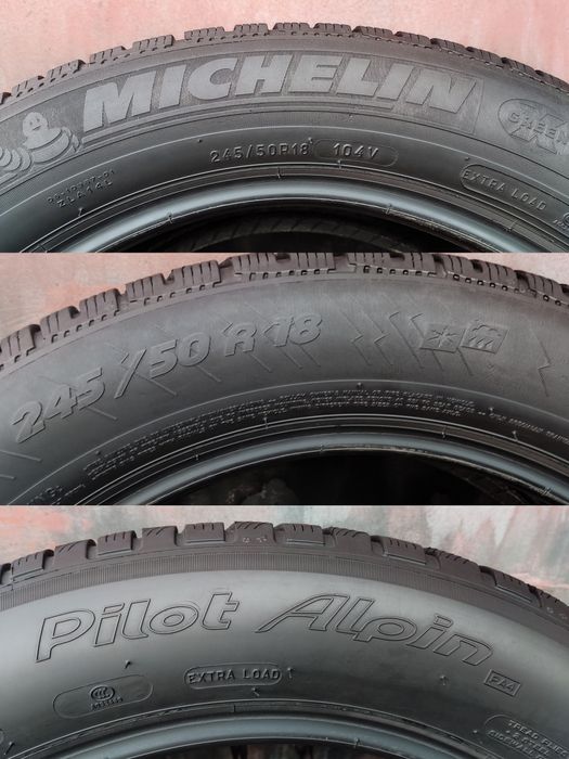 4бр. зимни гуми 245/50/18 Michelin Alpin
