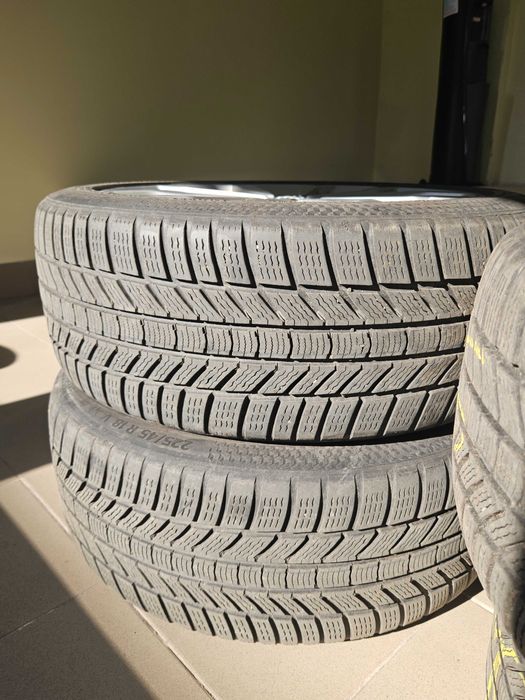 Audi A4 S4 B9 8W jantă aliaj originala R18 8W0601025ED - cauciucuri de iarna continental
