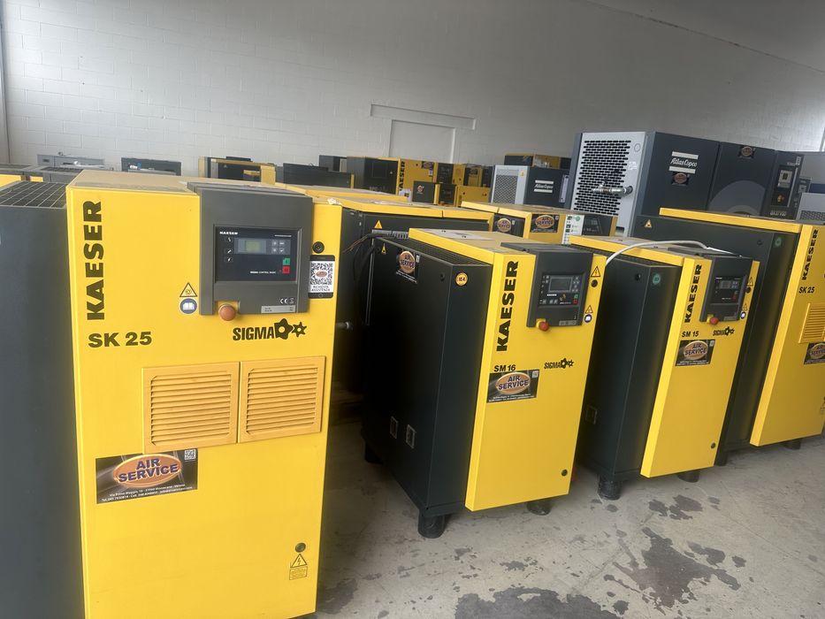 Compresoare de aer pe surub si piston