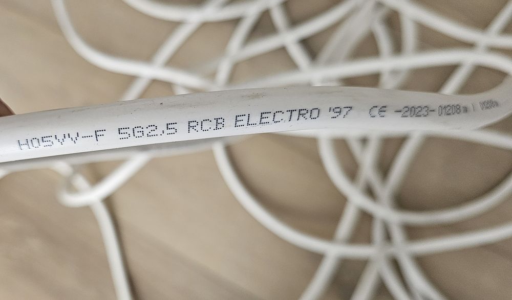 Cablu Electric Litat MYYM 5x2.5 alb ignifug H05VV-F