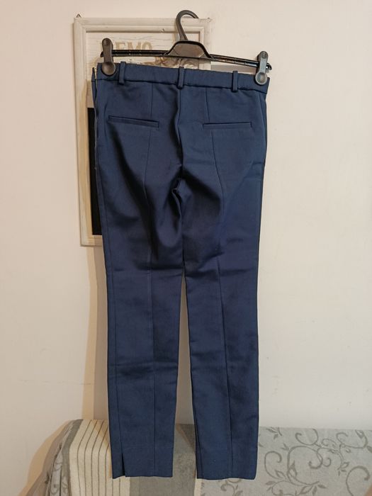 Pantaloni office eleganți Zara bleumarin sezon rece mărimea S 36