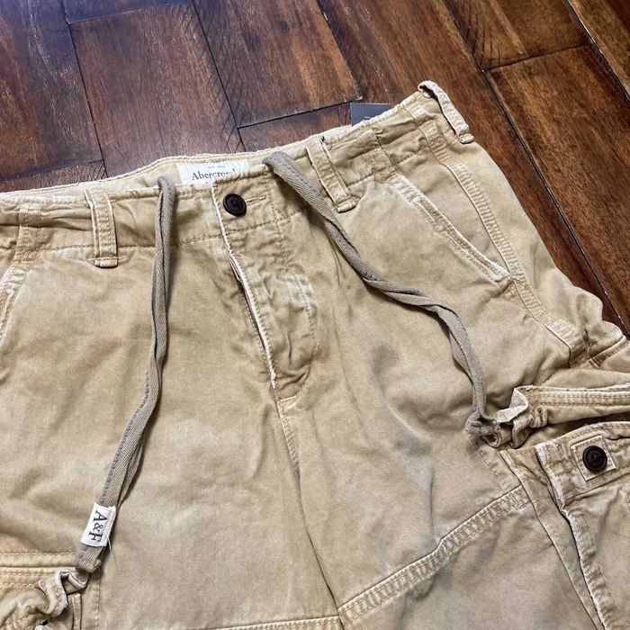 Шорты мужские Abercrombie & Fitch Khaki Cargo Shorts! Новые с бирками!