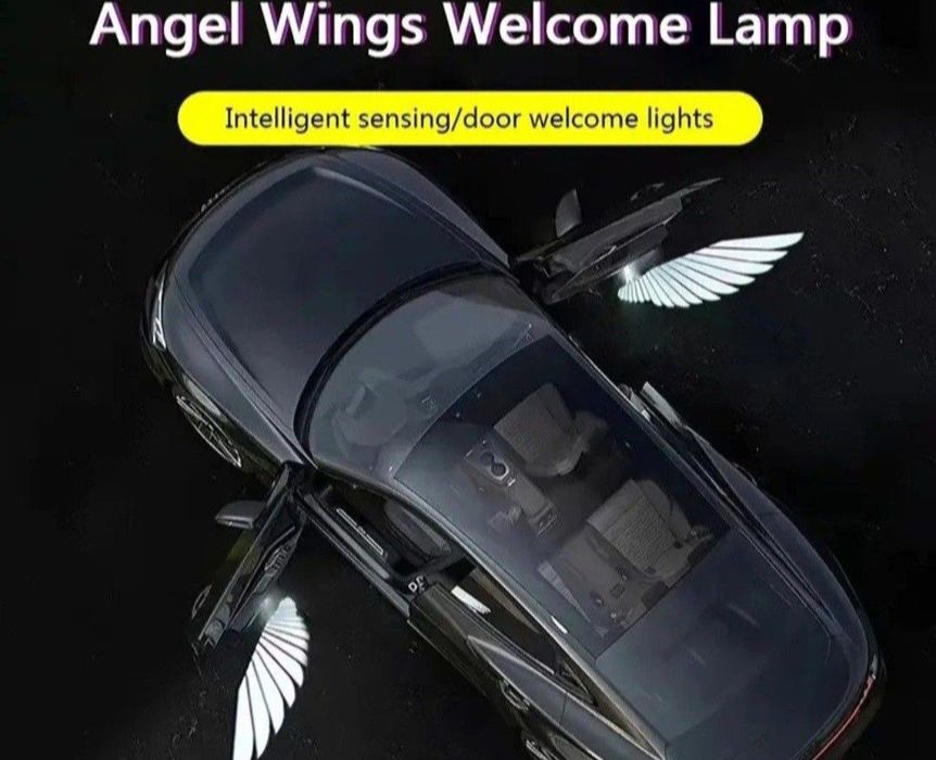 2 proiectoare laser Hd fără fir,pentru portiere