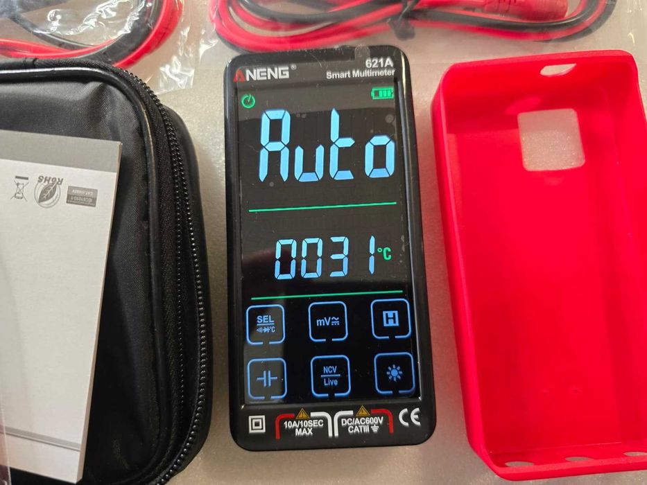 Multimetru digital ANENG 621A, Ecran LCD 4.5", detectie automata