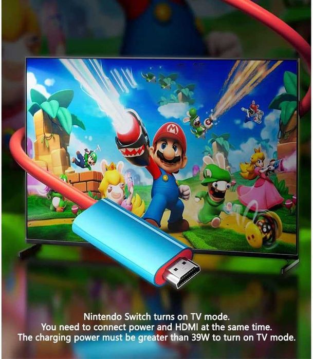 НОВ! USB-C към HDMI адаптер за Nintendo Switch / OLED – 4K, 100W PD