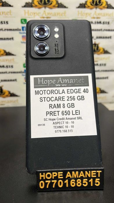 Hope Amanet P3 MOTOROLA EDGE 40 256GB / 8GB RAM