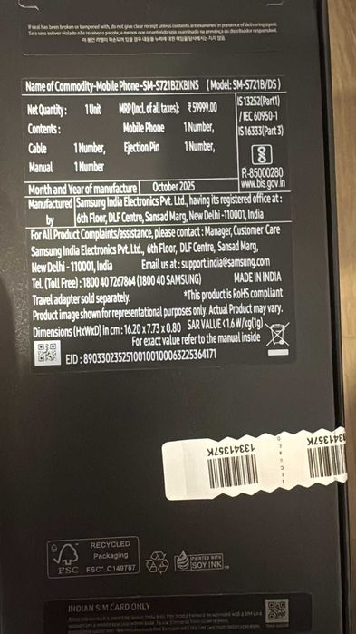 Samsung Galaxy S24 FE Dual SIM, 8GB RAM, 128GB, 5G, Graphite