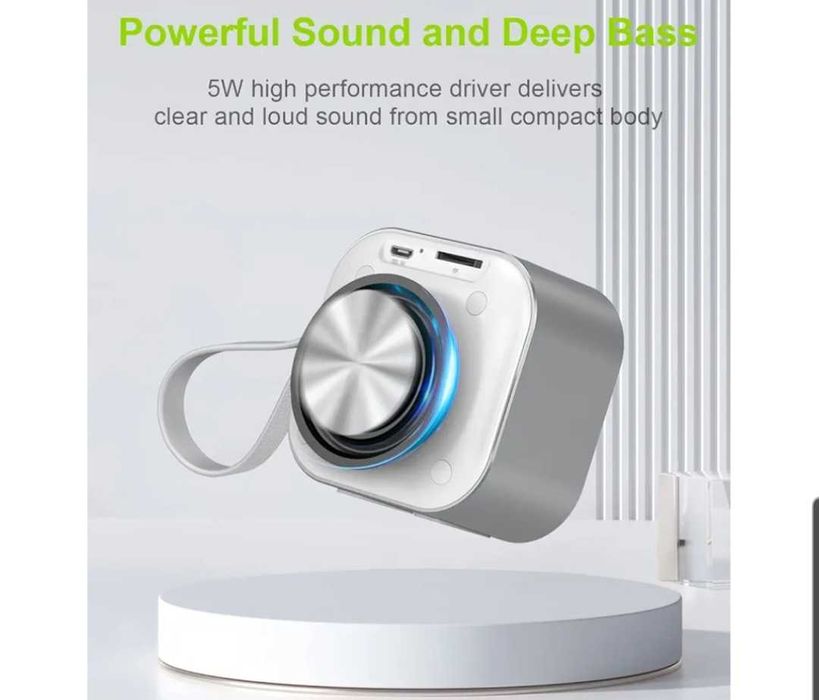 EWA Мини безжичен Bluetooth високоговорител с кабел