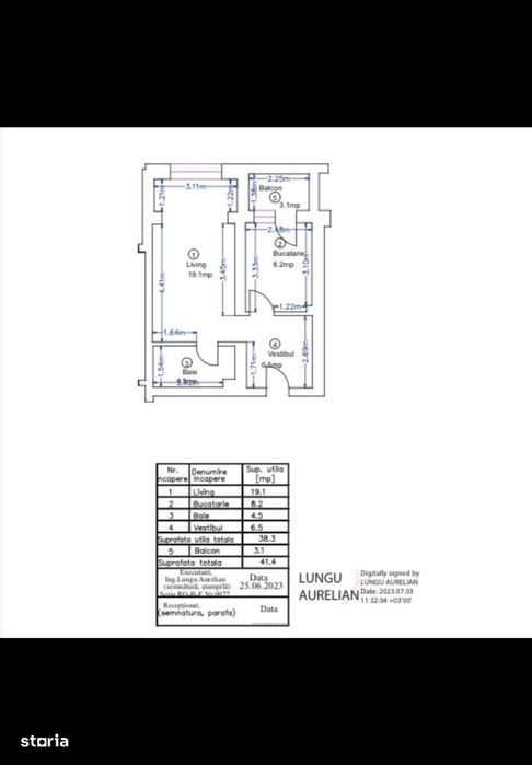 PROPRIETAR – Studio 41,4 mp total cu balcon, Ivory Residence Pipera