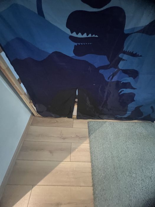 Детско легло IKEA KURA + палатка + матрак MALVIK