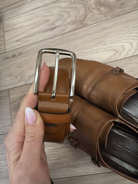 Set pantofi piele marimea 42 plus curea de piele