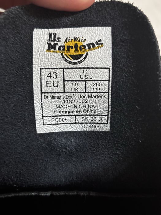 Ботинки Dr.Martens унисекс, осенние