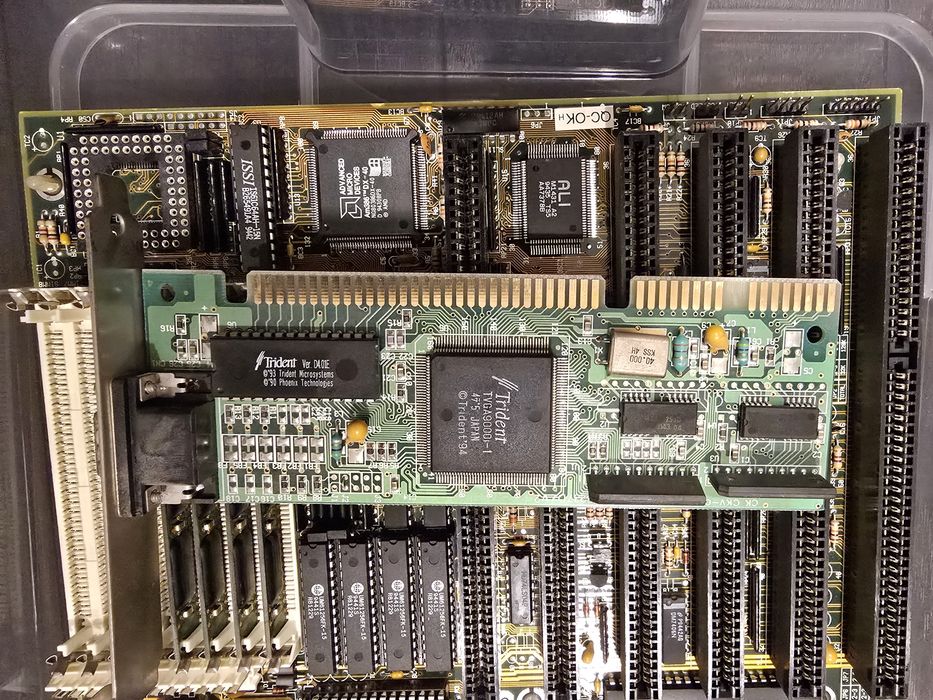Kit AMD 80386DX placa video Trident
