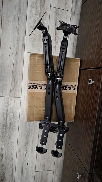 Suport birou 2 monitoare Serioux MM902 (Braț dublu, Gas Spring)