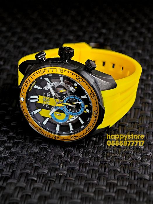 INVICTA Racing Yellow 50 mm, Инвикта нов ръчен часовник