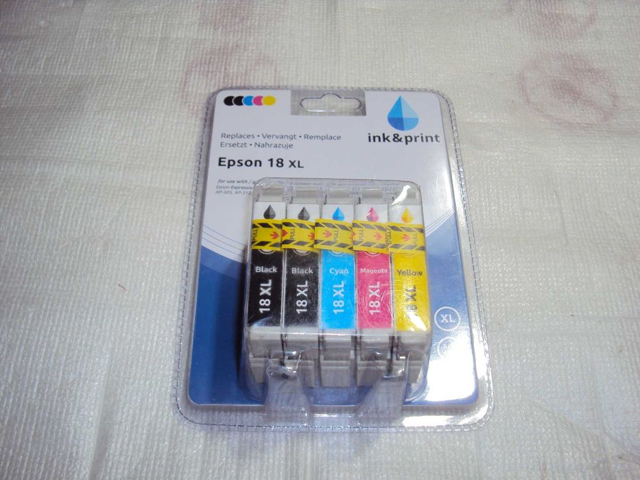 cartuse imprimantă EPSON 18XL 5 cartuse la set XP30,XP102,XP412,XP322