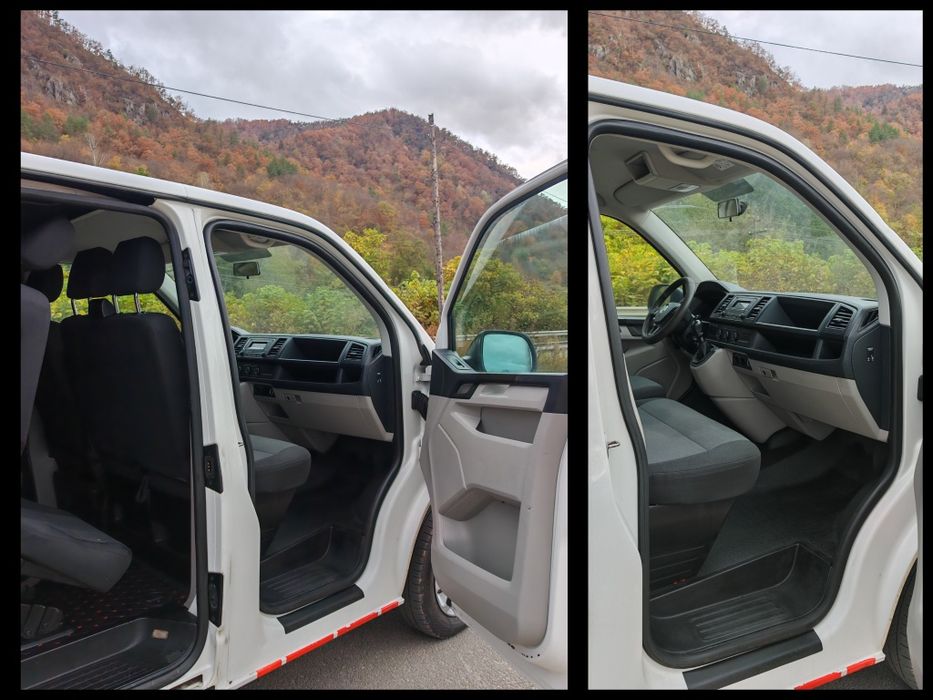 Volkswagen T6 Caravelle-Transporter /8+1 locuri/extra long/climă față-spate