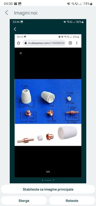 Set duze scurte pentru aparate de taiat cu plasma pt-31
