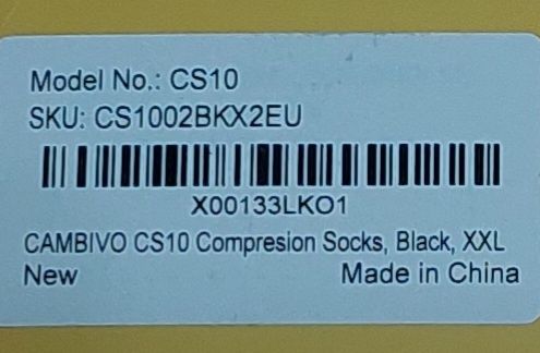 Ластични медицински (компресивни) чорапи XXL за разширени вени)