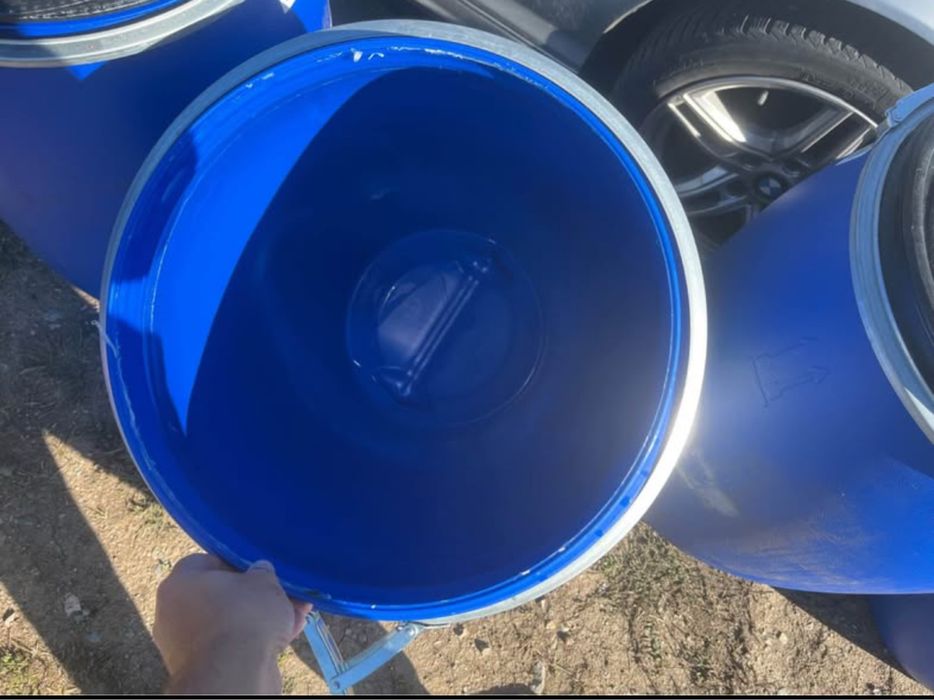 Butoaie 120 l cu capac si inel de strangere
