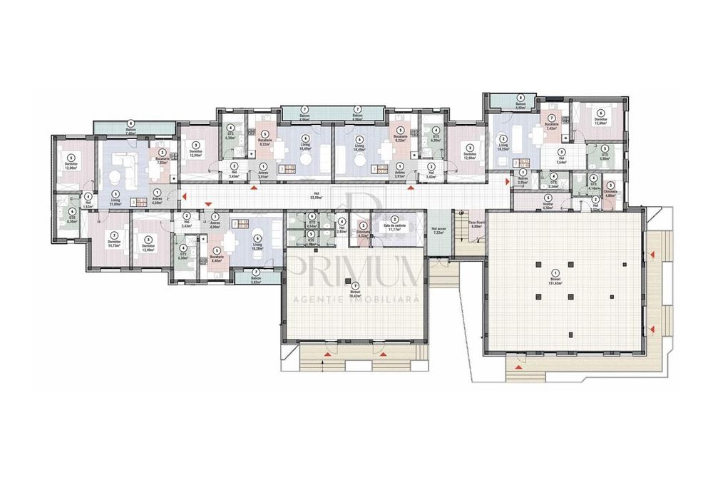 Apartment 3 camere - parter - balcon