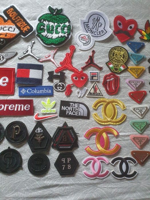Logo abțibild sticker sigla haine tommy gucci supreme chanel ralph etc