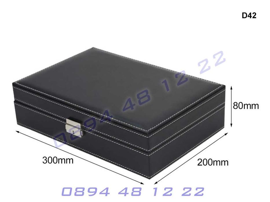 Луксозна Кутия Часовници Часовник Куфар Очила Бижута Аксесоари