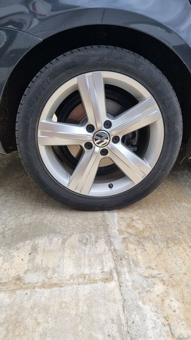 Set jante aliaj originale VW Passat B7 - R17 5x112 - Anvelope vară
