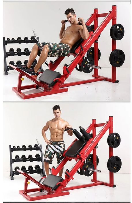 Тренажёр для жима ногами и приседаний Гак машина Тренажер хак Професс