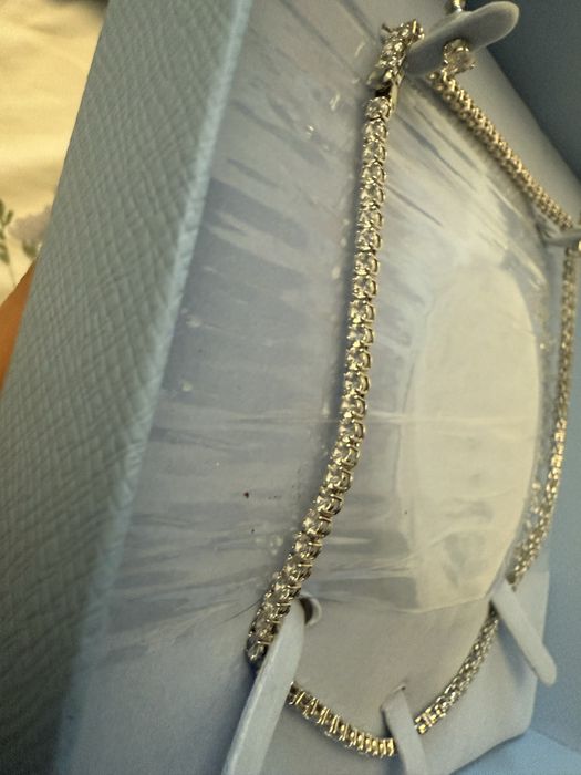 Swarovski тенис колие и обици сет