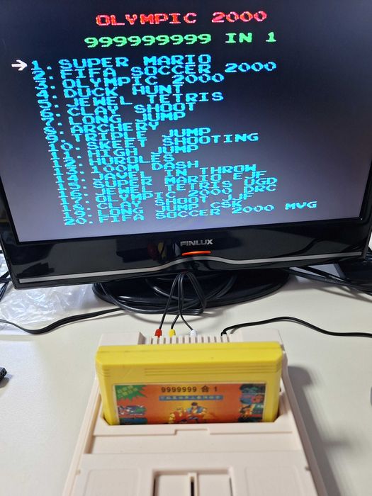 Olympic 9999999 in 1, caseta discheta clasica cu joc pentru consola TV