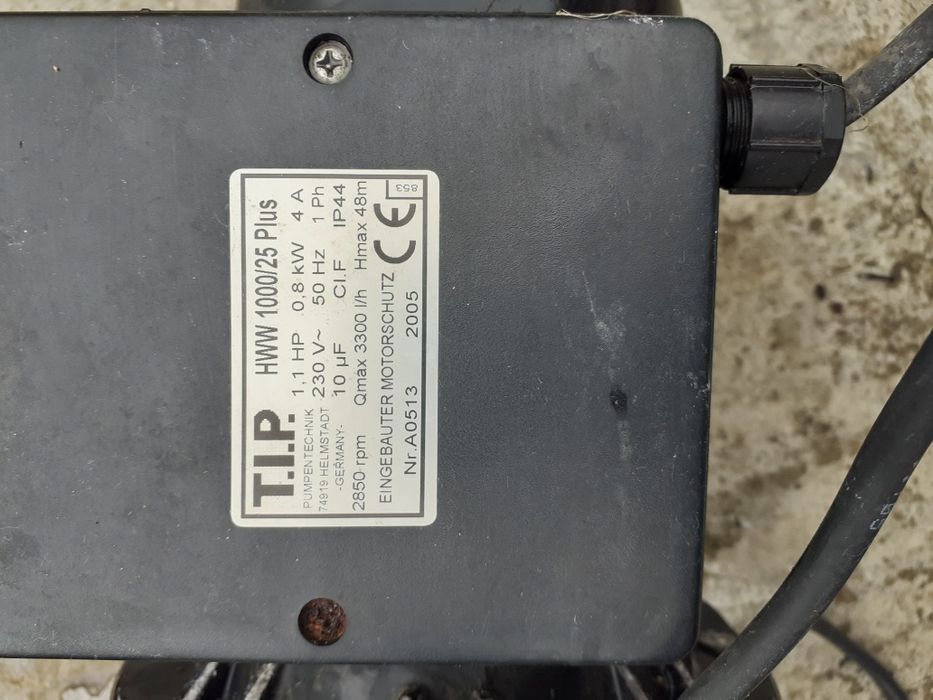 Pompa hidrofor defecta,