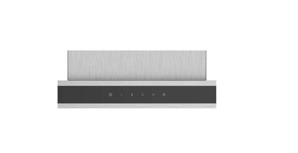 Hota incorporabila decorativa Bosch DWB67FM50, Putere absorbtie 752 m3/h, Control TouchSelect, Iluminare LED, Clasa B, 60 cm, Inox