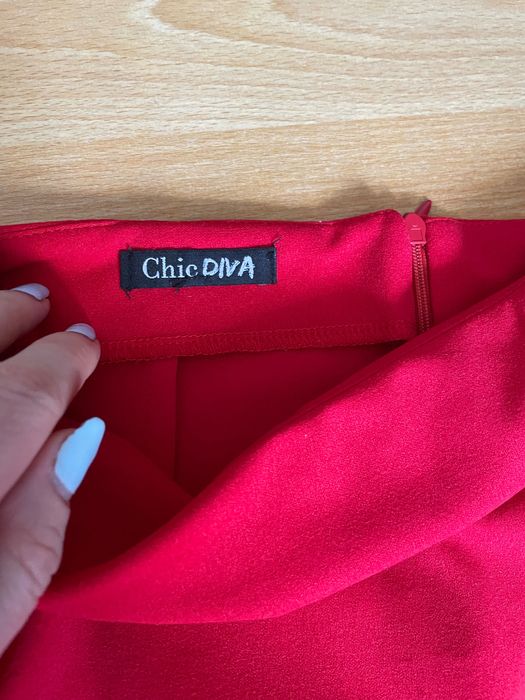 Fustă office roșie