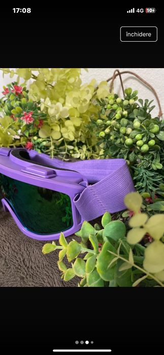 Ochelari de ski/snowboard moderni albi /cameleon