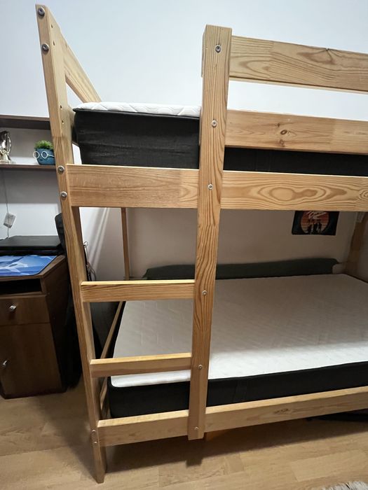 Pat Suprapus,lemn de pin,90x200 cm