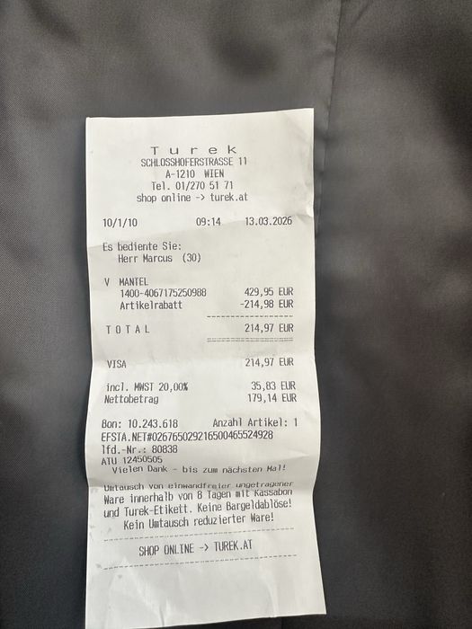 Cinque Палто Яке