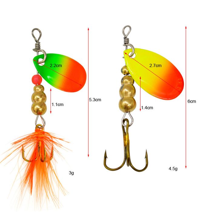 Набор форелевых вертушек